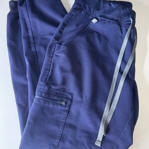 Figs Navy Cargo Pants with Reflective Details